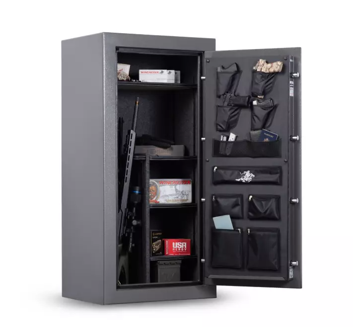 Winchester Safes 26 Long Gun 18.4 cu. ft. Electronic Lock Gun Safe, 45 Min. Fire Rating, Slate