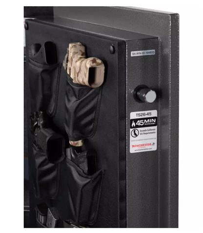 Winchester Safes 26 Long Gun 18.4 cu. ft. Electronic Lock Gun Safe, 45 Min. Fire Rating, Slate