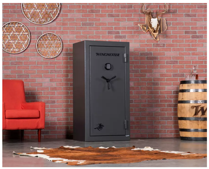 Winchester Safes 26 Long Gun 18.4 cu. ft. Electronic Lock Gun Safe, 45 Min. Fire Rating, Slate